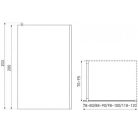 Alfa 80x200 cm Walk-in zuhanykabin